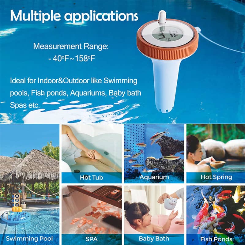 🔥70%Off🔥 RZXEA™  Digital Thermometer Wireless Pool Thermometer Floating Easy-To-Read