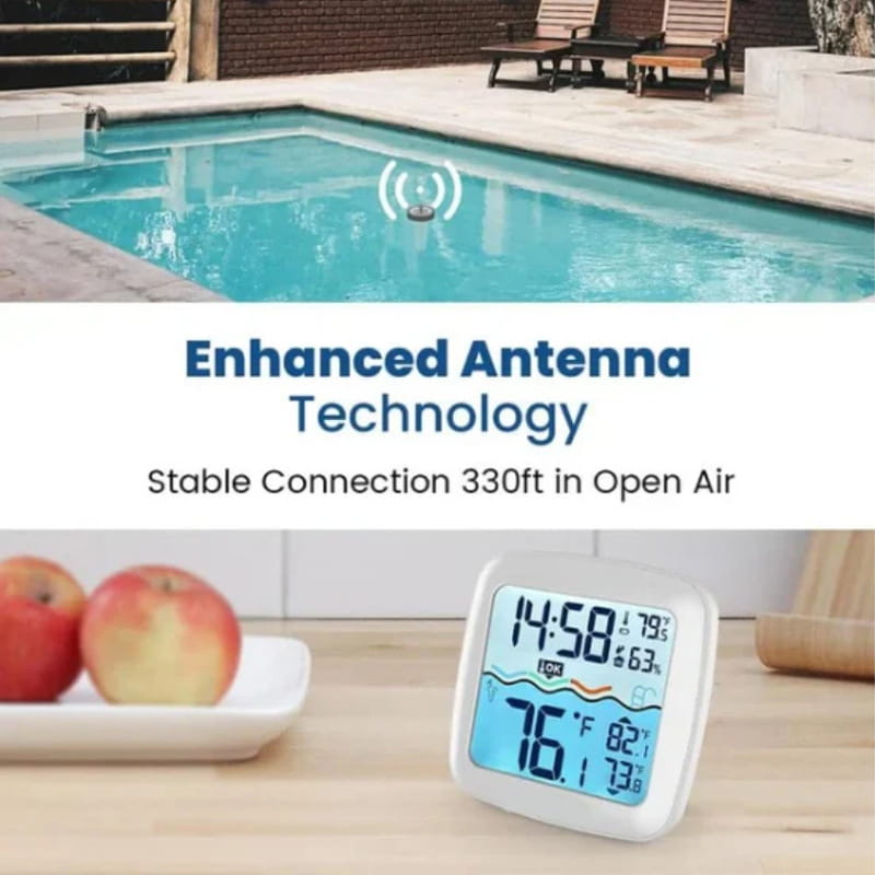 🔥70%Off🔥 RZXEA™  Digital Thermometer Wireless Pool Thermometer Floating Easy-To-Read