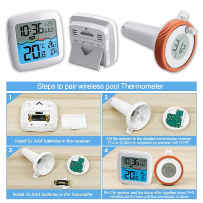 🔥70%Off🔥 RZXEA™  Digital Thermometer Wireless Pool Thermometer Floating Easy-To-Read